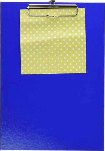 Klemmbrett, Schreibunterlage A4, blau mit Stifthalter  NEU