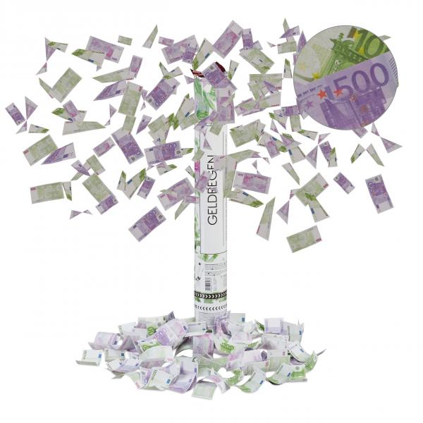 Konfetti Shooter 40 cm Geldscheine, Party-Popper