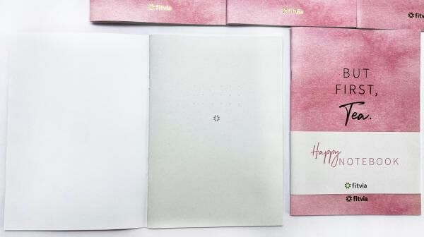 Notizbuch Merkbuch GroÃ?handel fÃ¼r WiederverkÃ¤ufer, Marke Fitvia, 8 BlÃ¤tter/16 Seiten, Farbe: rosa, A-Ware, Restposten, Palettenware