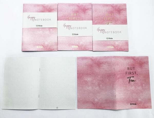 Notizbuch Merkbuch GroÃ?handel fÃ¼r WiederverkÃ¤ufer, Marke Fitvia, 8 BlÃ¤tter/16 Seiten, Farbe: rosa, A-Ware, Restposten, Palettenware