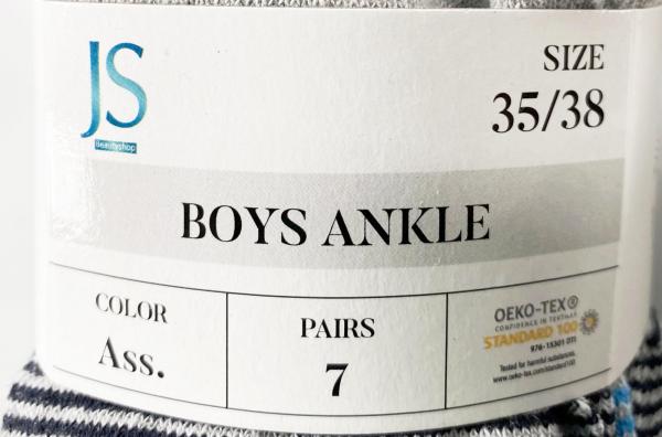 Oeko-Tex Socken Mix Großhandel für Jungen / Mädchen, Unterwäsche, Unterbekleidung, für Wiederverkäufer, 31-38 Gr., A-Ware, Restposten