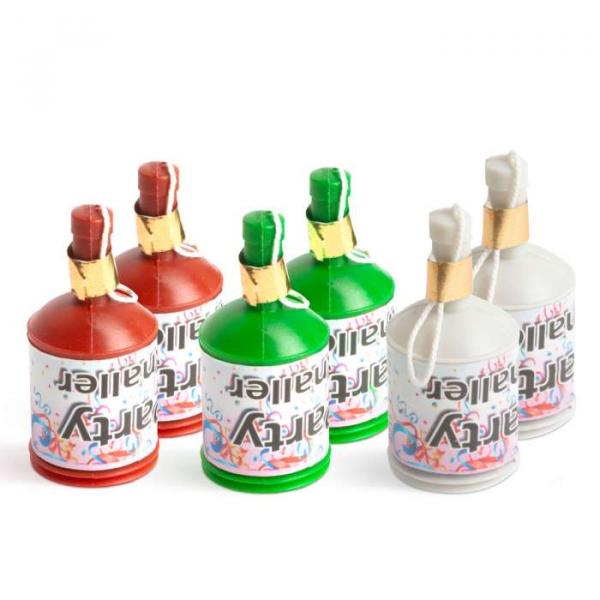 Partyknaller Party Popper, 6er-Set Tischfeuerwerk