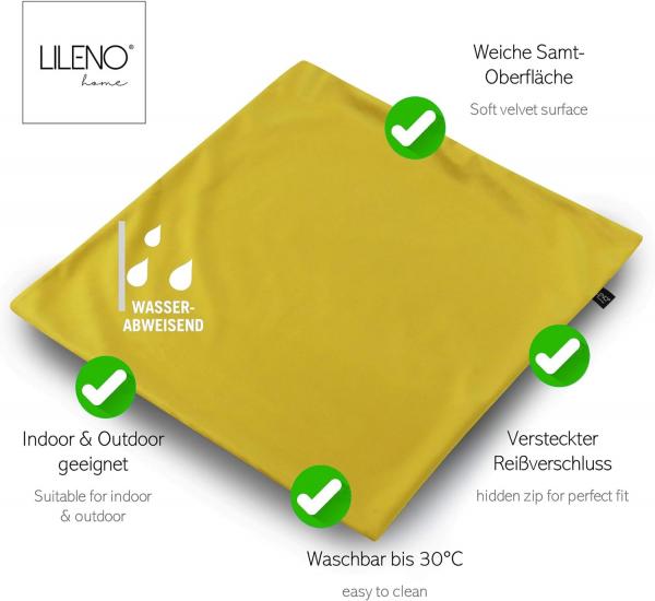 Samtkissen Samt Kissenbezug Dekokissen verschiedene Farben u. Größen