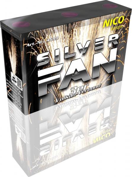 Silver Fan 3er Vulkan-Verbund Feuerwerk