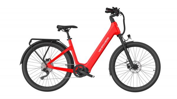 Vanpowers Urban Glide Ultra E-Bike Lavarot Größe S Tiefeinsteiger, 110 km Reichweite & 25 km/h Fahrrad