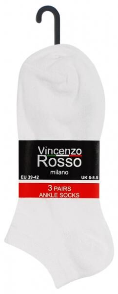 VINCENZO ROSSO milano Herren Sneaker Socken - 3er Pack