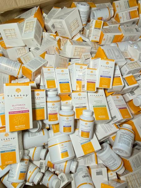 Vitamine und Nahrungsergänzungsmittel, Ergänzungsmittel, Veluvia, Ogima Pro, Vitatop Premium, B Ware Retouren Großhandel Restposten