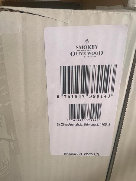 Zitronenbaum Räucherchips, Hackschnitzel, 1700ml, Großhandel, Marke: Smokey Olive Wood, für Wiederverkäufer, A-Ware,Restposten