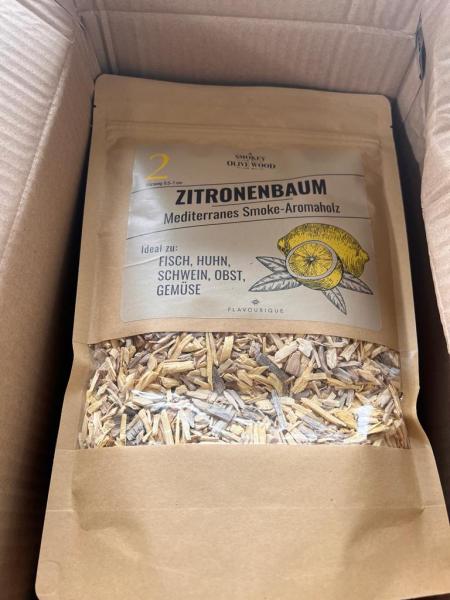 Zitronenbaum Räucherchips, Hackschnitzel, 500ml, Großhandel, Marke: Smokey Olive Wood, für Wiederverkäufer, A-Ware,Restposten