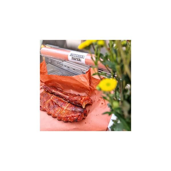 Allgrill Butcher-Paper 60cm x 30m luftdurchlässiges Butcherpapier für Steaks und Fleisch