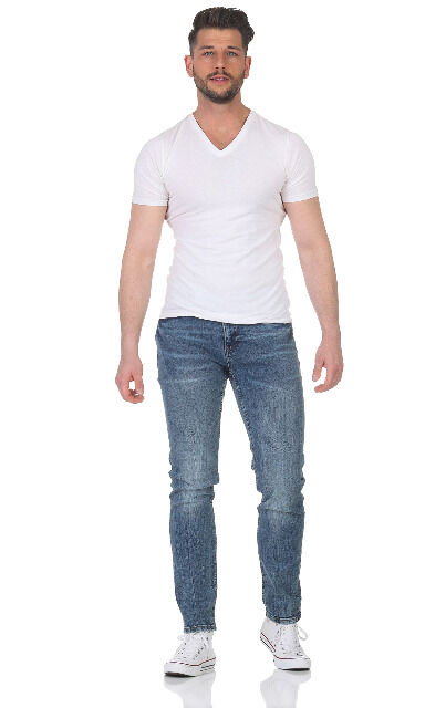 Herren Jeanshose Denim Jeans Light Blue, Dark Blue, Black