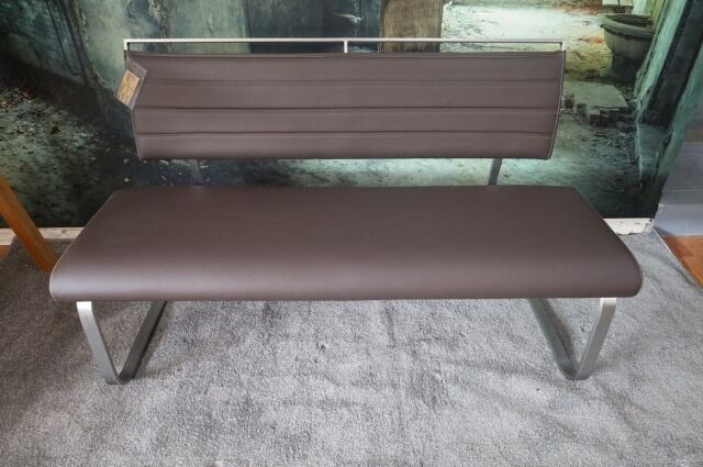 Bank Esszimmerbank +Edelstahlgestell+Kunstleder +Plegeleicht