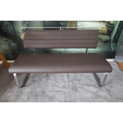 Bank Esszimmerbank +Edelstahlgestell+Kunstleder +Plegeleicht