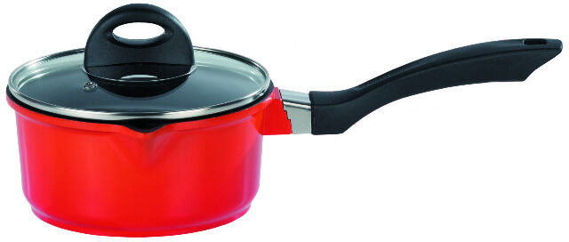 Stielkasserolle mit Glasdeckel 16 cm  