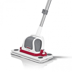 CLEANmaxx Akku-Scheuerbürste - 4 Aufsätze - rot/grau