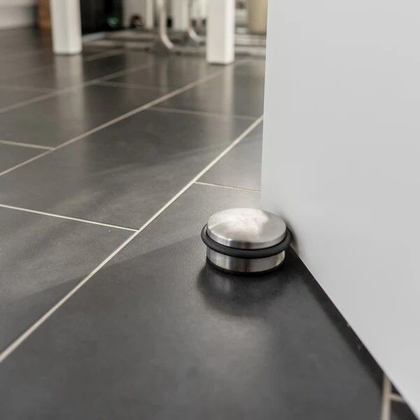 Stainless steel door stopper chrome design flat 