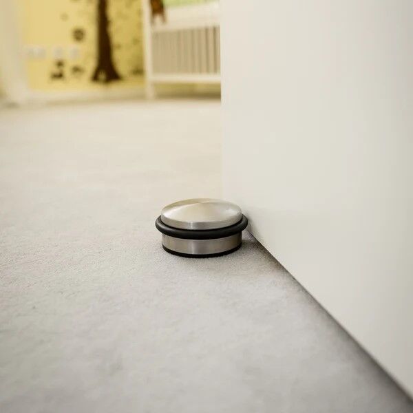 Stainless steel door stopper chrome design flat 