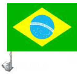 Autofahne Autoflagge Brasilien Fußball 