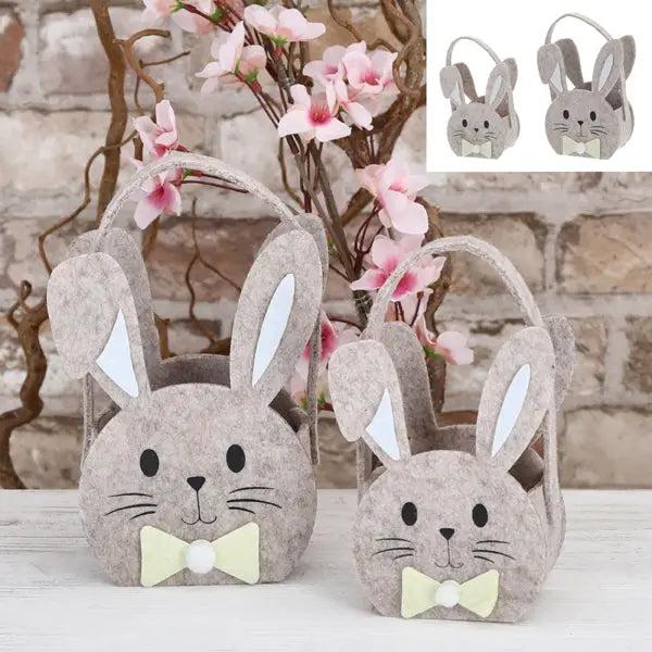 2er Set Osterk&ouml;rbchen mit Hasenmotiv, Entz&uuml;ckendes Design, 17 cm H&ouml;he
