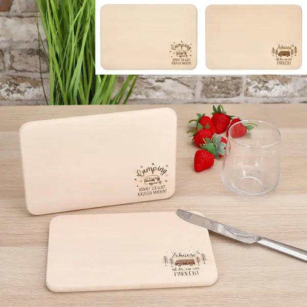 Set of 2 sturdy breakfast boards for camping - perfect outdoor companion