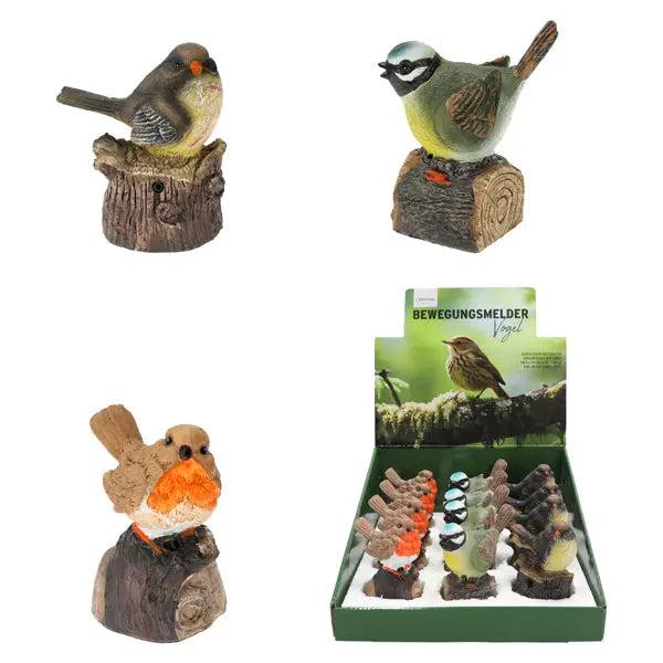 3er-Set V&ouml;gel mit Bewegungsmelder - Dekorative Sicherheitsaccessoires