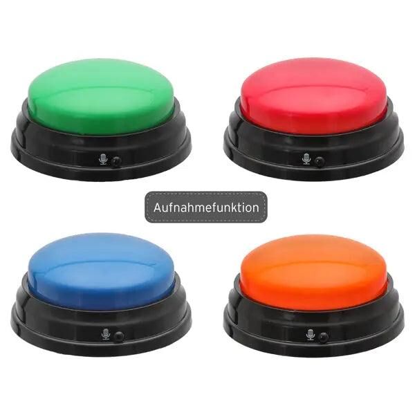 4er Set Aufnahme-Buzzer, Benutzerdefinierte Soundkn&ouml;pfe, &Oslash; 9cm