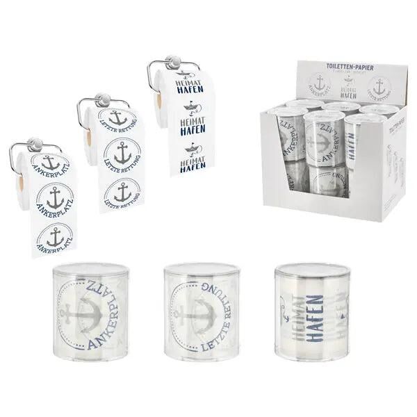 AHOI Toilettenpapier, 3-lagig, PVC-verpackt, 24m Rollen, 3er-Pack