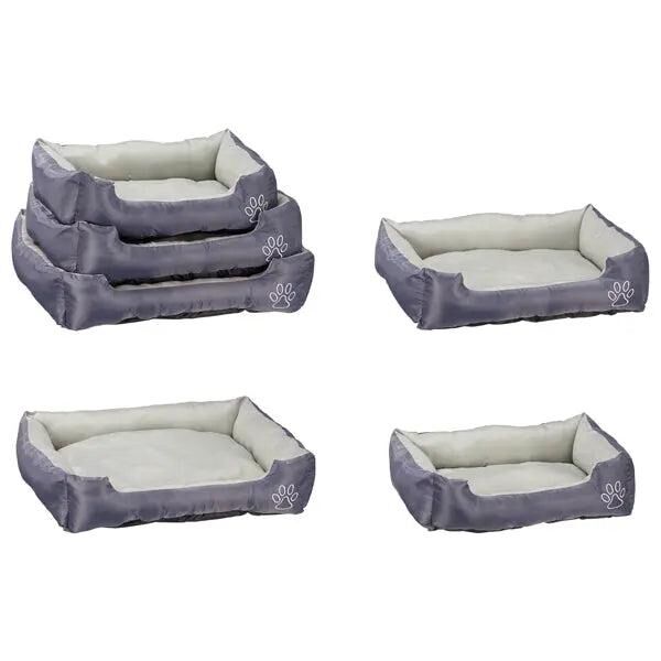 Basis Hundebetten in Grau/Anthrazit - 3er Set f&uuml;r Alltagskomfort