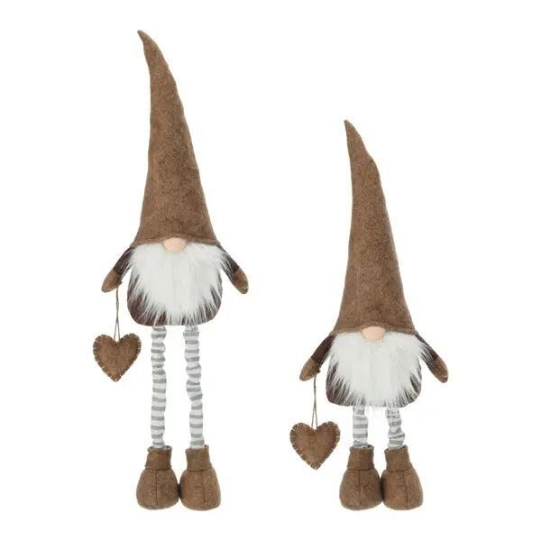 Brauner Wichtel Udo mit Teleskopbeinen, h&ouml;henverstellbar bis 80cm