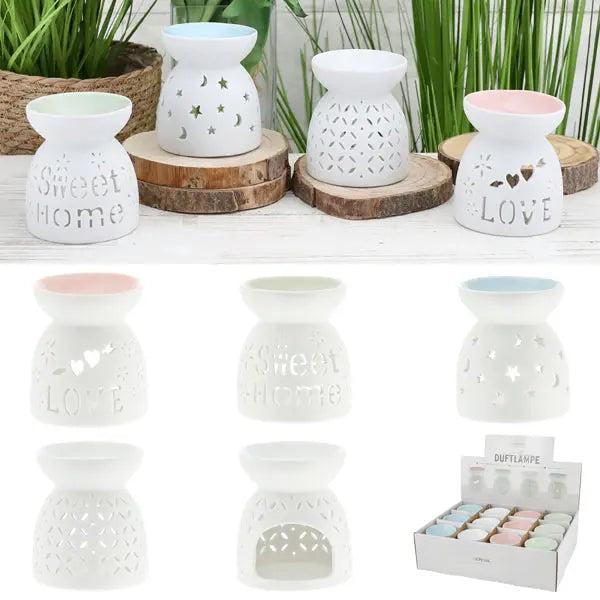 Bunte Aromalampen, 4er-Set, ca. 10cm Hoch - F&uuml;r ein duftendes Zuhause