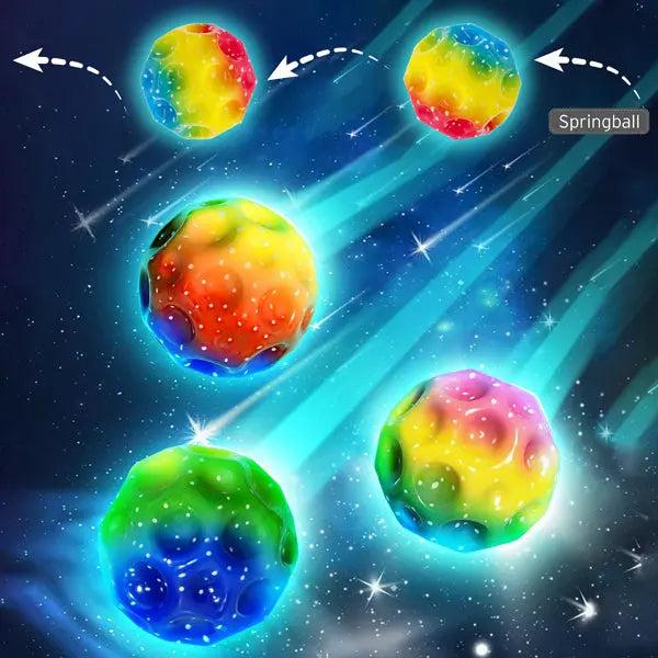 Bunte Astro Space B&auml;lle, 3er Set, Weltraum-Design, 7cm Durchmesser