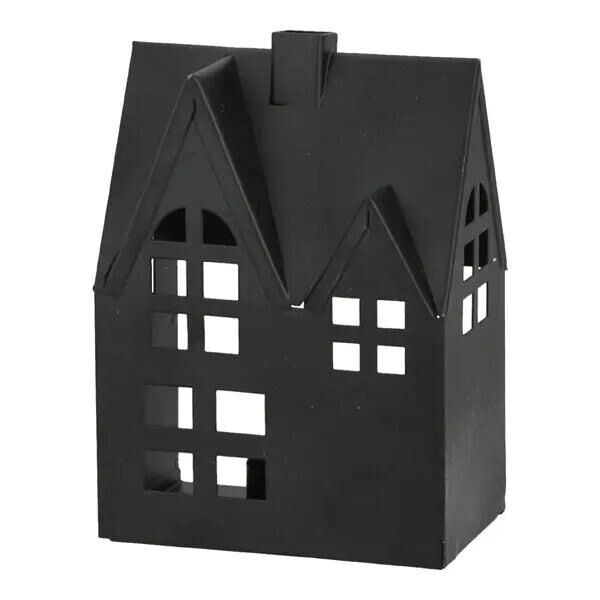 Charmantes Teelichthalter-Haus, 14x10 cm, Kompakte Kerzenlicht-Deko