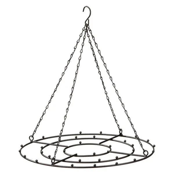 Compact Black Round Wall Frame, Decorative, 33cm Diameter