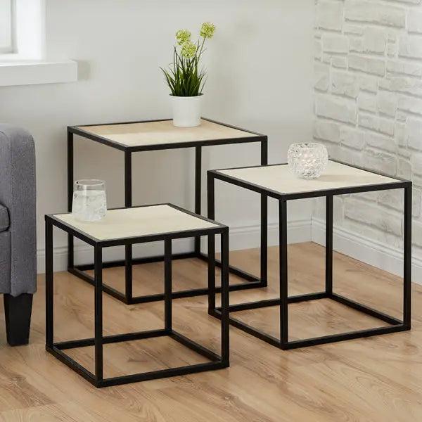 Cube-Tischset, 3-teilig &ndash; Modern und Platzsparend