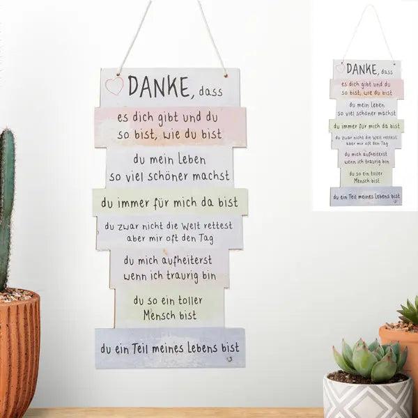 Thank you picture art print - Elegant thank you poster, 36x20 cm