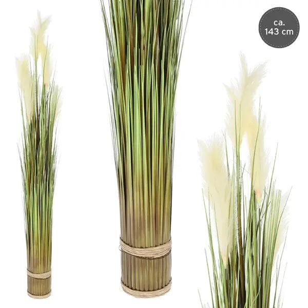 Dekorative Kunstpflanze Wildgras - Realistischer k&uuml;nstlicher Grasbusch, ca. 143 cm hoch