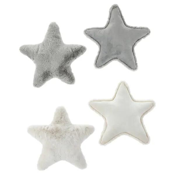 Dekorative Stern-Kissen - Set von 2, 45x45cm - Weiche und stilvolle Kissen f&uuml;r die Wohnkultur