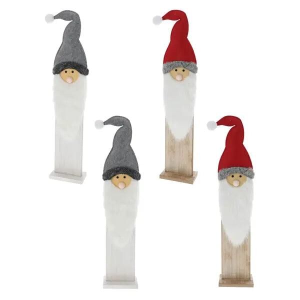 Dekorative Weihnachtsmann Stele Set - 95cm H&ouml;he, 2er Pack - Festliche Dekoration
