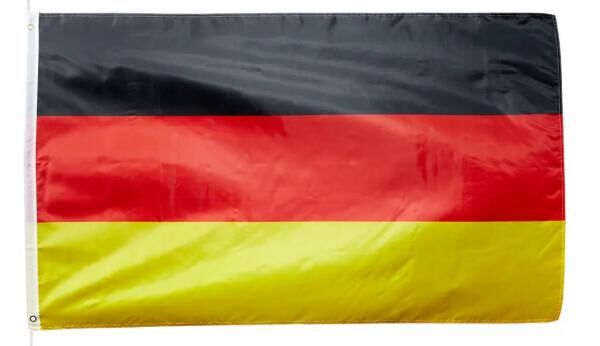 Deutschland Flagge, Gro&szlig;format 90x150cm, Robust f&uuml;r Au&szlig;enbereich