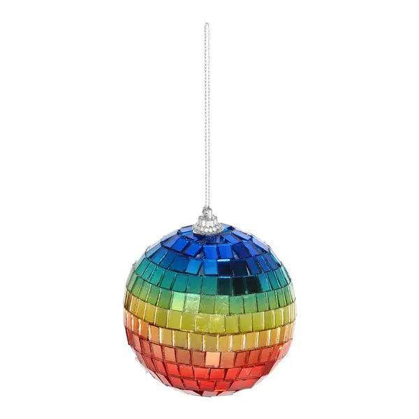 Discokugel-Design Christbaumkugel, Durchmesser 8 cm &ndash; Festlicher Glanz