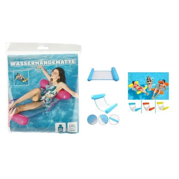 Dreierpack Aufblasbare Wasserh&auml;ngematten, ca. 100x70 cm &ndash; Ideal f&uuml;r Sommer