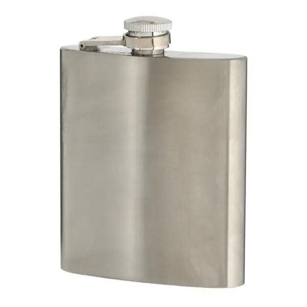 Edelstahl Flachmann, 0,2 Liter Fassungsverm&ouml;gen, 12cm H&ouml;he, Kompakt