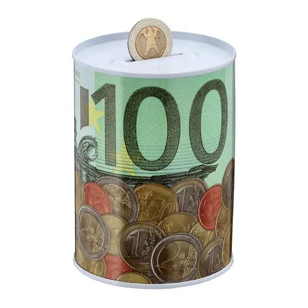 Euro-Motiv Spardose, Kompaktformat 8,5 x 11,5 cm, Ideal f&uuml;r Sparf&uuml;chse
