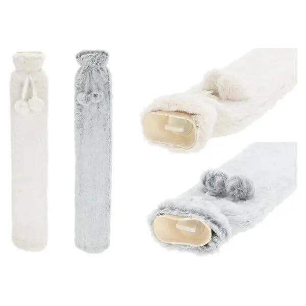 Extra Lange Flauschige W&auml;rmflasche Schlauch, 2 Liter, 2er-Set