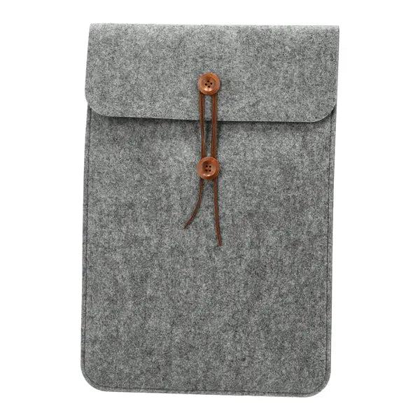 Filz-Dokumententasche mit Knopfverschluss, ca. 41x28cm - Eleganter Organizer