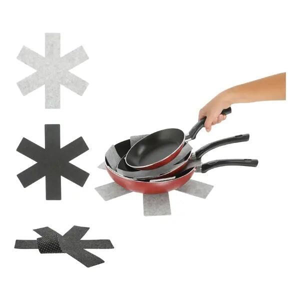 Filz-Pfannenschutzmatte, 3er-Set - Rund, Durchmesser 35cm
