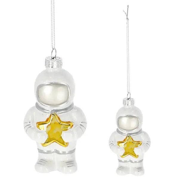 Glas-Astronaut Christbaumschmuck, ca. 10 cm &ndash; Himmlische Weihnachtsdeko