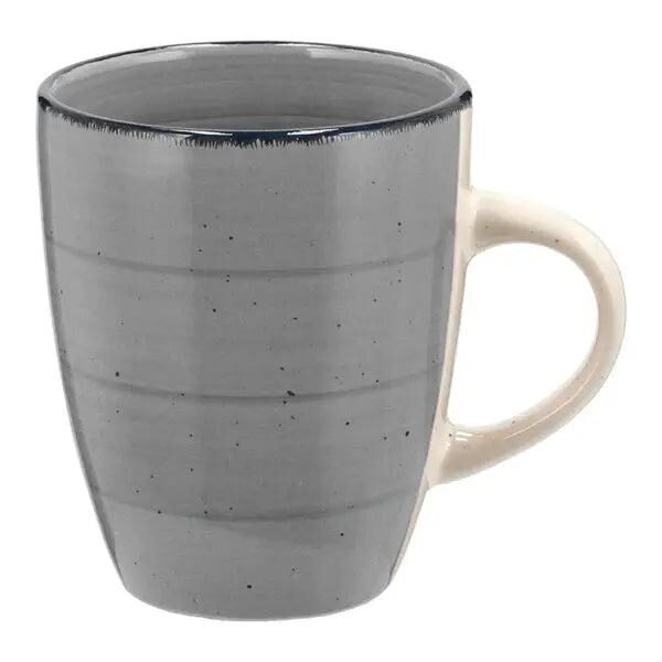 Gray ceramic mug, approx. 11cmH - Stylish tableware for coffee, tea or drinks