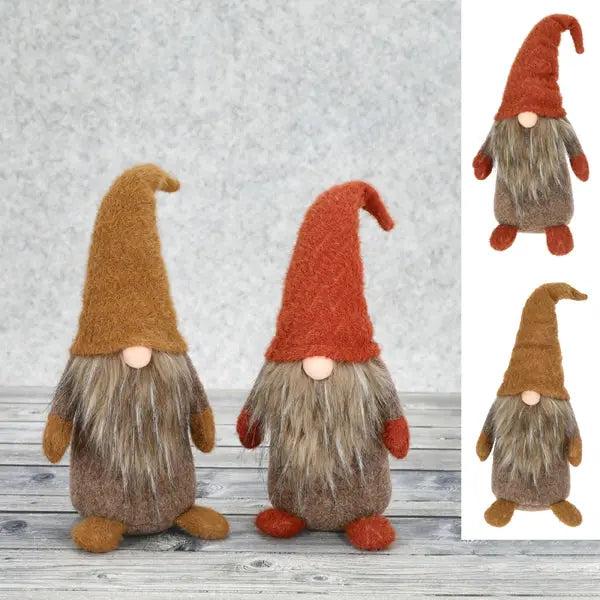 Gro&szlig;e Herbst Wichtel &ndash; 2er Set, Dekorative Figuren, ca. 14x36cm, Saisonale Herbstdekoration