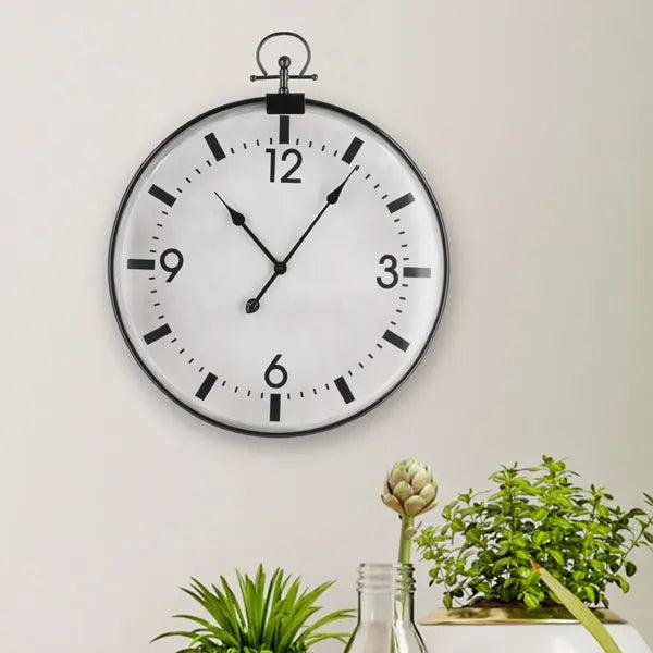 Gro&szlig;e Wanduhr im Taschenuhr-Design, Durchmesser ca. 65 cm - Retro Zeitmesser